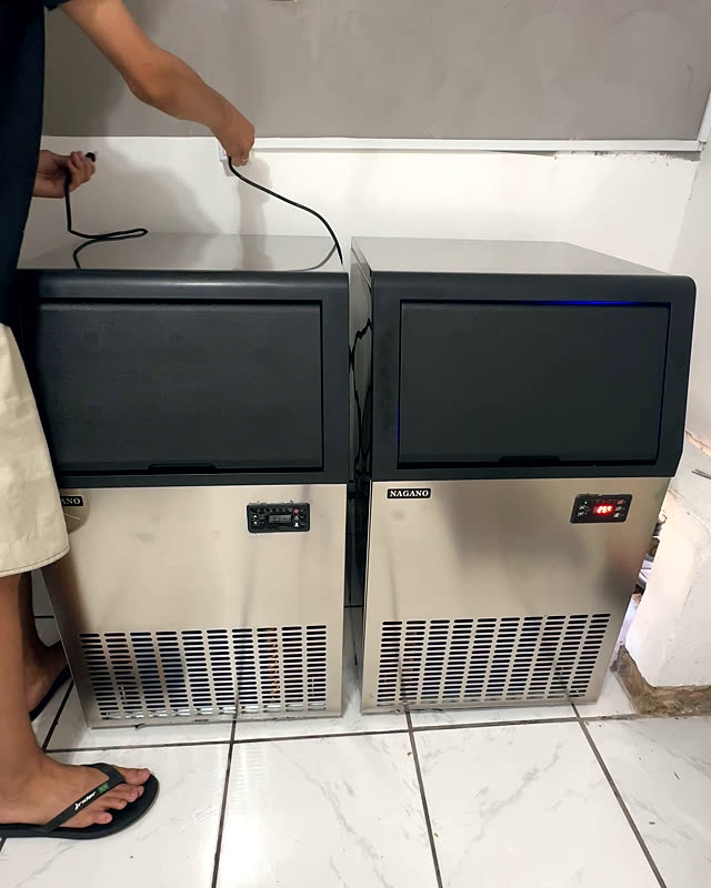 Ligando as máquinas na linha nova